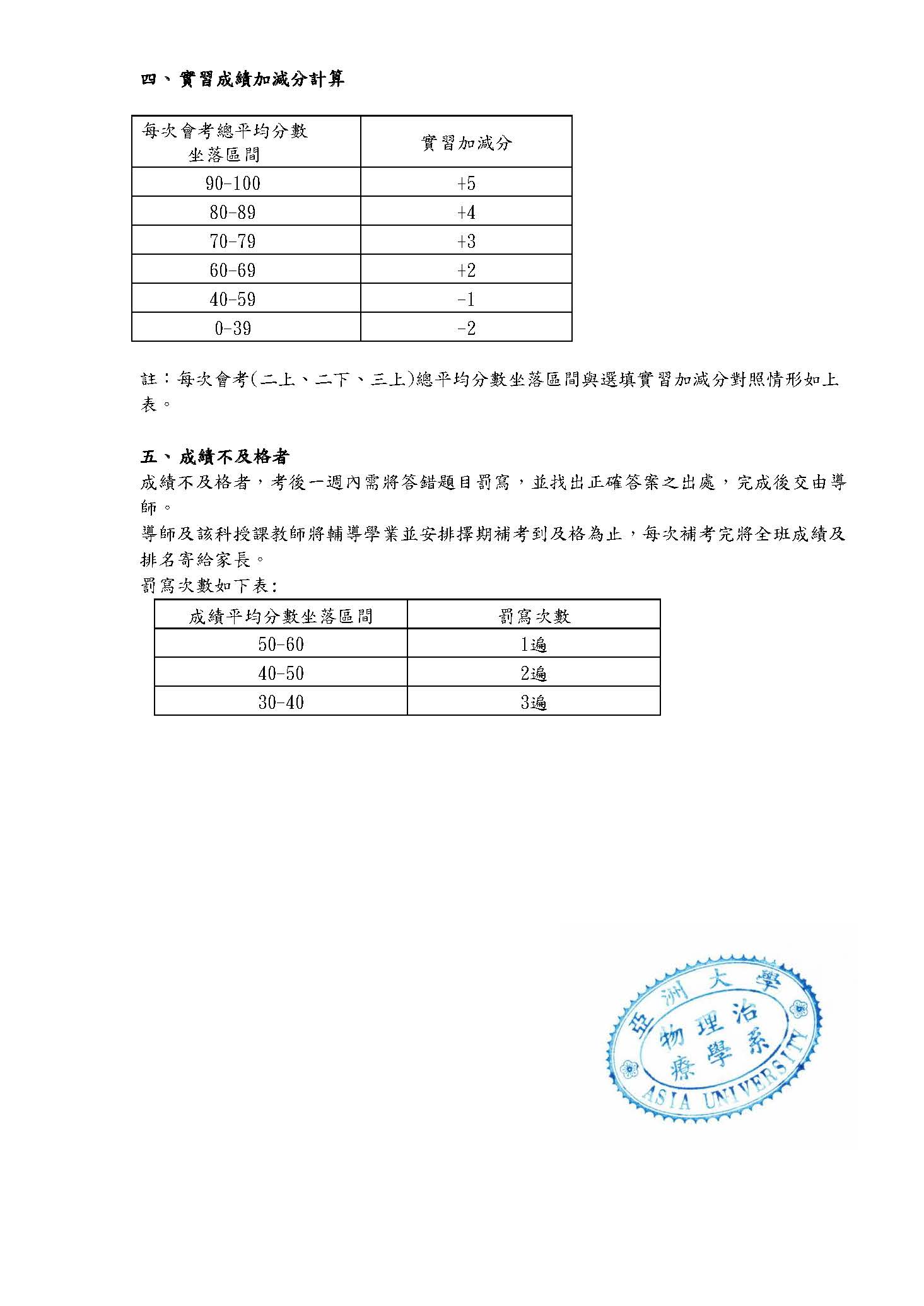 2021-12-14亞洲大學物理治療學系-暑期大會考規則